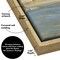 Americanflat Canvas Wall Art Featuring a Sandy Shore, Green Hills and Blue Ocean - Coastal Wall Art